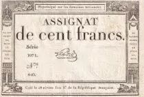 Francia 100 Francs - 18 Nivose An III - (07.01.1795) - Sign. Lehord - Serial 1071 - P.78