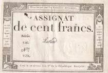 Francia 100 Francs - 18 Nivose An III - (07.01.1795) - Sign. Lenoir - Serial 640 - P.78