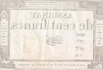 Francia 100 Francs - 18 Nivose An III - (07.01.1795) - Sign. Mass&eacute; - Serial 1479 - P.78