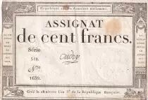 Francia 100 Francs - 18 Nivose An III - (07.01.1795) - Sign. Oudry  - Serial 518 - P.78
