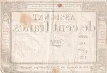 Francia 100 Francs - 18 Nivose An III - (07.01.1795) - Sign. Oudry  - Serial 518 - P.78