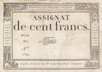 Francia 100 Francs - 18 Nivose An III - (07.01.1795) - Sign. Oudry - Serial 3920