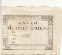 Francia 100 Francs - 18 Nivose An III - (07.01.1795) - Sign. Oudry - Serial 3920