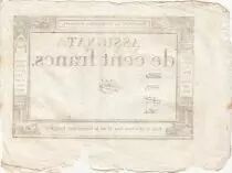 Francia 100 Francs - 18 Nivose An III - (07.01.1795) - Sign. Oudry - Serial 3920
