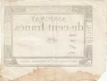 Francia 100 Francs - 18 Nivose An III - (07.01.1795) - Sign. Oudry - Serial 3920