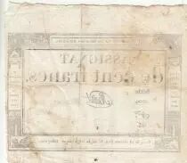 Francia 100 Francs - 18 Nivose An III - (07.01.1795) - Sign. Oudry - Serial 3920
