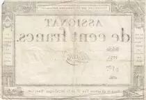 Francia 100 Francs - 18 Nivose An III - (07.01.1795) - Sign. Oudry - Serial 3920