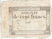 Francia 100 Francs - 18 Nivose An III - (07.01.1795) - Sign. Oudry - Serial 3920