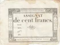 Francia 100 Francs - 18 Nivose An III - (07.01.1795) - Sign. Oudry - Serial 3920