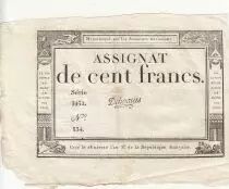 Francia 100 Francs - 18 Nivose An III - (07.01.1795) - Sign. Oudry - Serial 3920