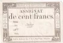 Francia 100 Francs - 18 Nivose An III - (07.01.1795) - Sign. Oudry - Serial 798