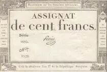 Francia 100 Francs - 18 Nivose An III - (07.01.1795) - Sign. Perrin  - Serial 1692