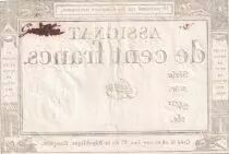 Francia 100 Francs - 18 Nivose An III - (07.01.1795) - Sign. Pierre - Serial 2030
