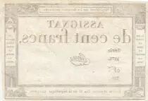 Francia 100 Francs - 18 Nivose An III - (07.01.1795) - Sign. Pierre - Serial 2379