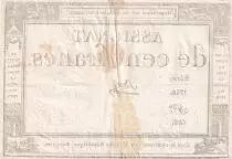 Francia 100 Francs - 18 Nivose An III - (07.01.1795) - Sign. Saxy  - Serial 1738 - P.78