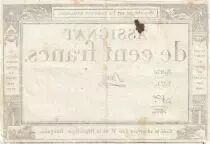 Francia 100 Francs - 18 Nivose An III - (07.01.1795) - Sign. Saxy - Serial 1071