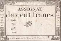 Francia 100 Francs - 18 Nivose An III - (07.01.1795) - Sign. Tuet  - Serial 1908 - P.78