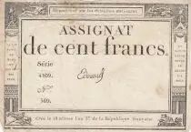 Francia 100 francs - 18 Nivose An III - 1794 - Sign. Edouard - Serial 4109