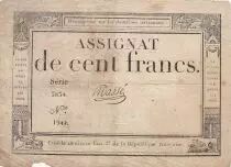 Francia 100 francs - 18 Nivose An III - 1794 - Sign. Mass&eacute; - Serial 3834