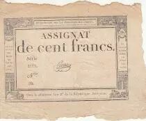 Francia 100 francs - 18 Nivose An III - 1794 - Sign. Pierre - Serial 3775