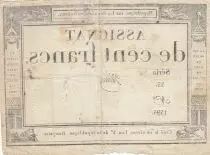 Francia 100 francs - 18 Nivose An III - 1794 - Sign. Vienoz - Serial 33