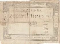 Francia 100 francs - 18 Nivose An III - 1794 - Sign. Warin - Serial 3412