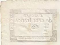 Francia 100 francs - 18 Nivose An III - 1795 - Sign. Bellet - Serial 5519