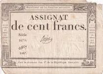 Francia 100 Francs - 18 Nivose An III - 7.1.1795 - F - Sign. Bajot