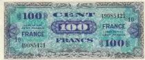 Francia 100 Francs - Allied Military Currency - 1944 - Serial 10