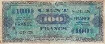 Francia 100 Francs - Allied Military Currency - 1944 - Serial 8 - Num 80343336