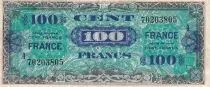 Francia 100 Francs - Allied Military Currency - 1945 - Serial 4 - VF - P.123c