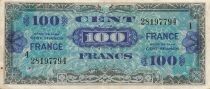 Francia 100 Francs - Allied Military Currency - 1945 - Serial 4