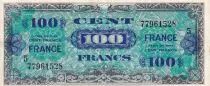 Francia 100 Francs - Allied Military Currency - 1945 - Serial 5 - VF - P.123c