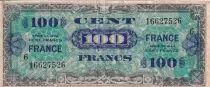 Francia 100 Francs - Allied Military Currency - 1945 - Serial 6 - P.123