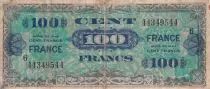 Francia 100 Francs - Allied Military Currency - 1945 - Serial 6 - P.123