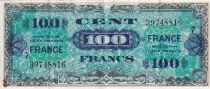 Francia 100 Francs - Allied Military Currency - 1945 - Serial 7 - P.123
