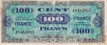 Francia 100 Francs - Allied Military Currency - 1945 - Serial 8 - P.123