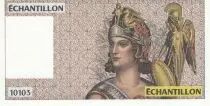 Francia 100 Francs - Athena - Echantillon Echantillon 10103 - Type Delacroix
