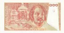 Francia 100 Francs - Balzac 1980 - Proof recto & verso with watermark - Serial A.007 - Echantillon - UNC