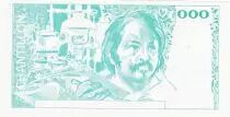 Francia 100 Francs - Balzac 1980 - Proof recto blue -  Echantillon - UNC