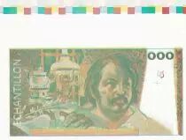 Francia 100 Francs - Balzac 1980 - Proof recto verso without watermark and colors code - UNC