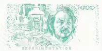 Francia 100 Francs - Balzac 1980 - Proof taille douce with watermark - Echantillon - AU+