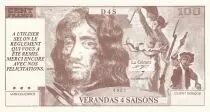 Francia 100 Francs - Billet publicitaire - Verandas 4 saisons - Sp&eacute;cimen