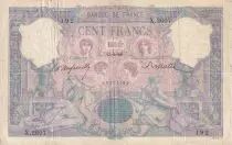 Francia 100 Francs - Blue and pink - 1899 - Serial X.2607 - VG to F - P.65