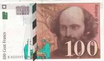Francia 100 Francs - Cezanne - 1997 - Serial K022