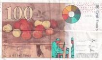 Francia 100 Francs - C&eacute;zanne - 1998 - Series N