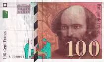 Francia 100 Francs - Cezanne - Low serial - 1997 - A000004410 - F.74.01A