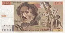 Francia 100 Francs - Delacroix - 1979 - Serial H.11