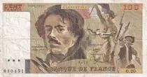 Francia 100 Francs - Delacroix - 1979 - Serial O.20