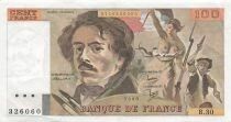 Francia 100 Francs - Delacroix - 1980 - Serial B.30